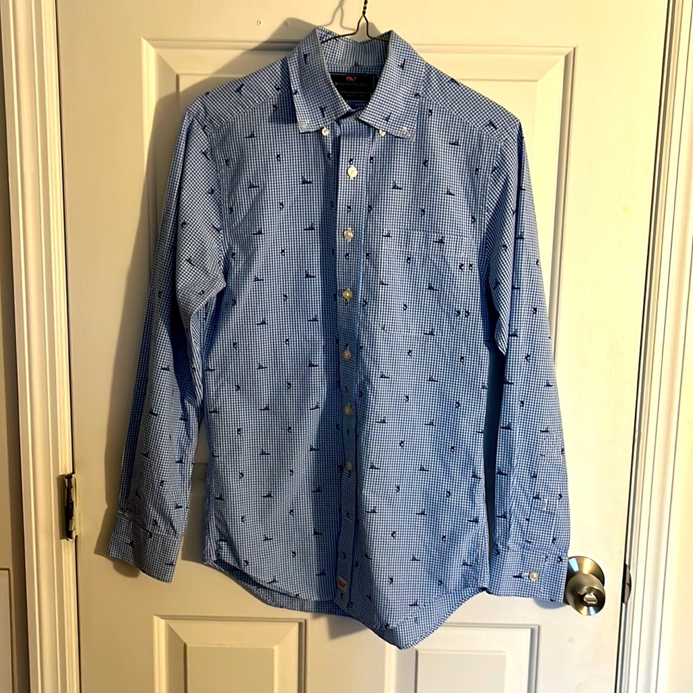 NWOT Vineyard Vines Shirt Men’s Boats/Marlin Slim Fit Murray (XS)